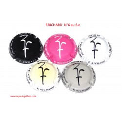 Série de 6 Capsules de champagne - F.RICHARD N°6 au 6.d
