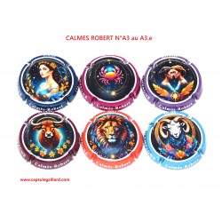 Série de 6 Capsules de champagne - CALMES ROBERT N°A3 au A3.e