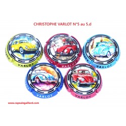 Série de 5 Capsules de champagne - CHRISTOPHE VARLOT N°5 au 5.d