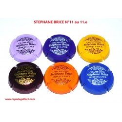 SERIE DE 6  CAPSULES DE CHAMPAGNE - STEPHANE BRICE N°11 au 11.e