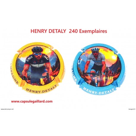 2 Capsules de champagne - HENRY DETALY (240 Exemplaires)