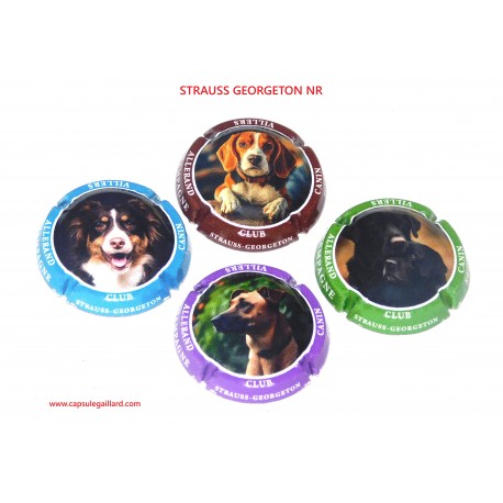 4 Capsules de champagne - STRAUSS GEORGETON N°10 au 10.d