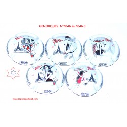 Série de 5 Capsules de champagne - GENERIQUE  - N°1046 au 1046.d