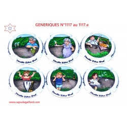 Série de 6 Capsules de champagne - GENERIQUE  - N°1117 au 1117.e