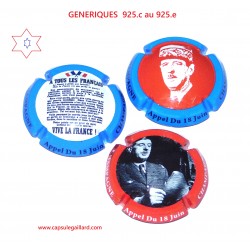 Série de 3 Capsules de champagne - GENERIQUE  - N°925 au 925.b