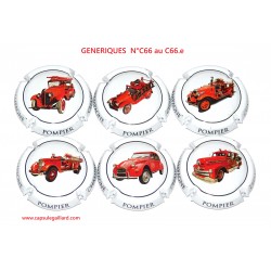 Série de 6 Capsules de champagne - GENERIQUE  - N°C66 au C66.e