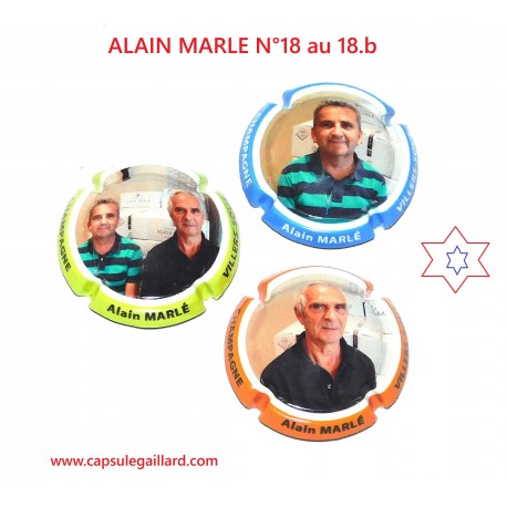 Série de 3 Capsules de champagne - ALAIN MARLE N°18 au 18.b