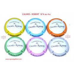 SERIE DE 6 CAPSULES DE CHAMPAGNE - CALMES ROBERT N°4 au 4.e