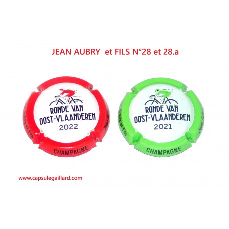 2 Capsules de champagne - JEAN AUBRY N°28 et 28.a