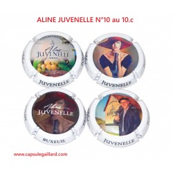 SERIE DE 4 CAPSULES DE CHAMPAGNE - ALINE JUVENELLE N°10 au 10.c