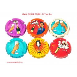 SERIE DE 6 CAPSULES DE CHAMPAGNE - JEAN PIERRE POIREL  N°7 au 7.e