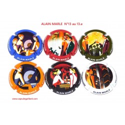 Série de 6 capsules de champagne - ALAIN MARLE N°13