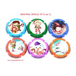 * SERIE DE 6 CAPSULES DE CHAMPAGNE - JEAN PAUL DEVILLE N°7.e au 7.j
