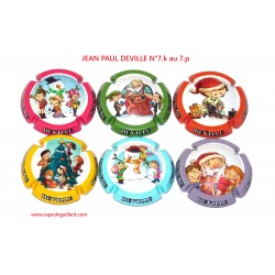 * SERIE DE 6 CAPSULES DE CHAMPAGNE - JEAN PAUL DEVILLE N°7.k au 7.p