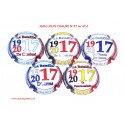 * SERIE DE 5 CAPSULES DE CHAMPAGNE - JEAN LOUIS CHAURE N°47 au 47.d