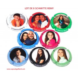 * Lot de 8 capsules de champagne SCHMITTE REMY. B