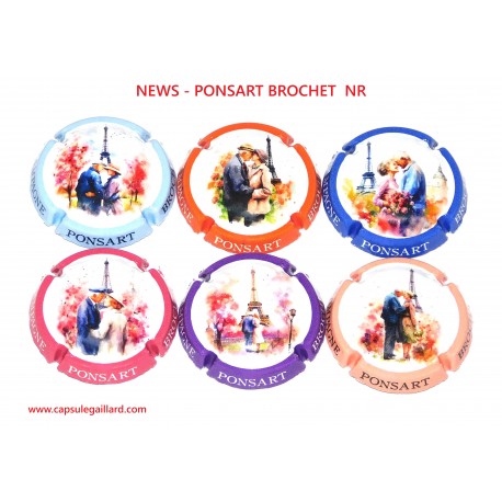 NEWS - Série de 6 Capsules de champagne - PONSART BROCHET NR