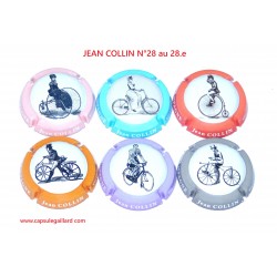 SERIE DE 6 CAPSULES DE CHAMPAGNE - JEAN COLLIN N°28 au 28.e