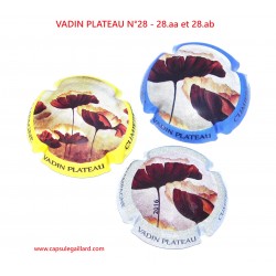Série de 3 Capsules de champagne - VADIN PLATEAU N°28 au 28.b