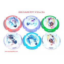 SERIE DE 6 CAPSULES DE CHAMPAGNE - JEAN CLAUDE PETIT N°30 au 30.e