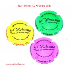 * Série de 3 Capsules de champagne - RUFFIN et FILS N°59 au 59.b