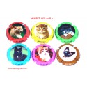 * série de 6 capsules de champagne HUBERT (Les Chats)