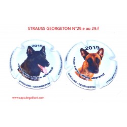 2 CAPSULES DE CHAMPAGNE - STRAUSS GEORGETON N°29 au 29.a