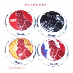 * Série de 4 capsules de Champagne - BOUZY N°30 au 30.c