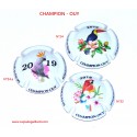 * Série de 3 capsules de Champagne - CHAMPION OUY N°22 - 24 et 24.a