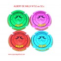 * Série de 4 capsules de Champagne - ALBERT DE MILLY N°52 au 52.c