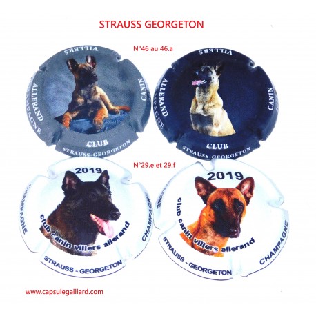 * Lot de 4 capsules de champagne - STRAUSS GEORGETON