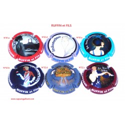 * Lot de 6 capsules de champagne RUFFIN et FILS