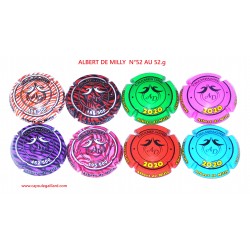 * Lot de 2 séries de 4 capsules de champagne ALBERT DE MILLY