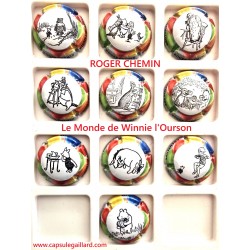NEWS - Série de 15 Capsules de champagne - ROGER CHEMIN "Le Monde de Winnie"