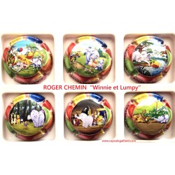 NEWS - Série de 6 Capsules de champagne - ROGER CHEMIN "Winnie et Lumpy"