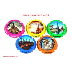 Série de 5 Capsules de champagne - ALBAN LEMAIRE N°15 au 15.d