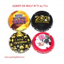 Série de 4 Capsules de champagne - ALBERT DE MILLY N°71 au 71.e