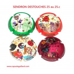 Série de 4 Capsules de champagne - SENDRON DESTOUCHES N°25 au 25.c