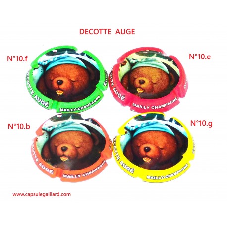 Série de 4 Capsules de champagne - DECOTTE AUGE