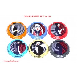 * Série de 6 Capsules de champagne - DAMIEN BUFFET N°13
