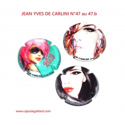 Série de 3 Capsules de champagne - JEAN YVES DE CARLINI N°47 au 47.b