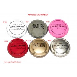Série de 6 Capsules de champagne - MAURICE GRUMIER