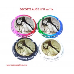 Série de 4 Capsules de champagne - DECOTTE AUGE N°11 au 11.c