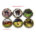SERIE DE 6 CAPSULES DE CHAMPAGNE - ARMAND BRUNO N° 14