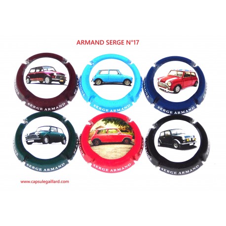SERIE DE 6 CAPSULES DE CHAMPAGNE - ARMAND SERGE N°17