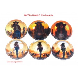 Série de 6 Capsules de champagne - NICOLAS MARLE N°A5