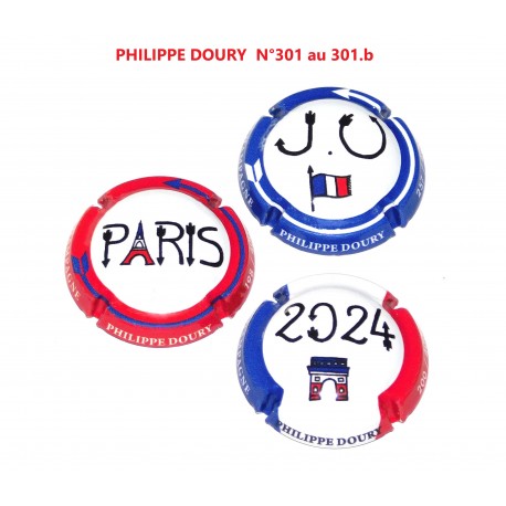 Série de 3 Capsules de champagne - PHILIPPE DOURY N°301 au 301.b