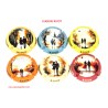 SERIE DE 6 CAPSULES DE CHAMPAGNE - EUGENE RIVOT