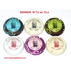 SERIE DE 6 CAPSULES DE CHAMPAGNE - PATRICE DANGIN N°12 au 12.e