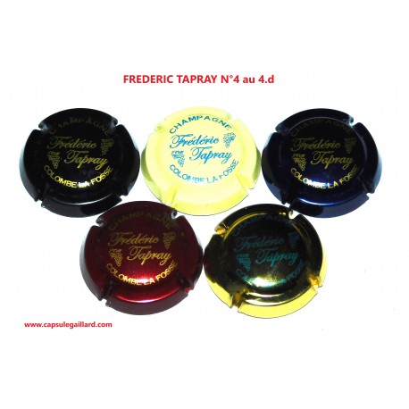 SERIE DE 5 CAPSULES DE CHAMPAGNE - FREDERIC TEPRAY N°4 au 4.d